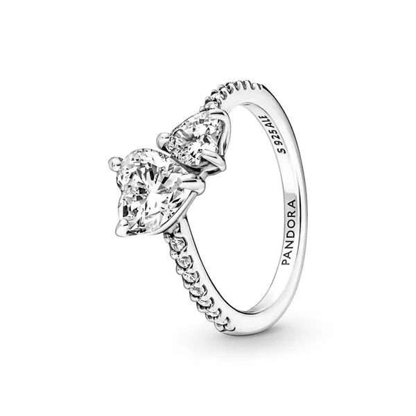 Double Heart Sparkling Ring Arezzo Jewelers Elmwood Park, IL