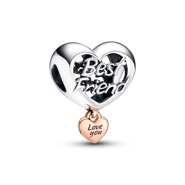 Love You Best Friend Heart Charm Arezzo Jewelers Elmwood Park, IL