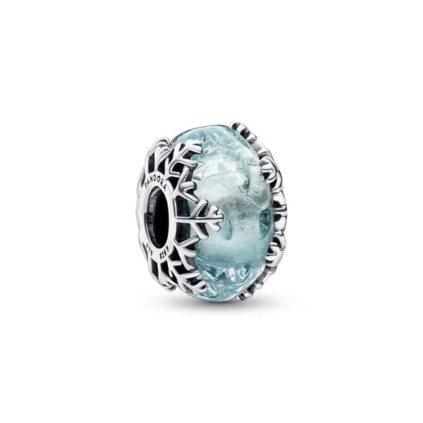 Pandora Winter Blue Snowflake Murano Charm Arezzo Jewelers Elmwood Park, IL