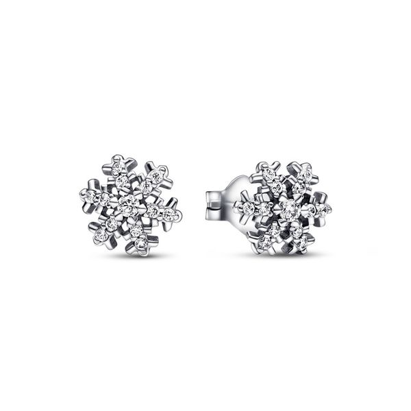 PANDORA Sparkling Snowflake Stud Earrings Arezzo Jewelers Elmwood Park, IL