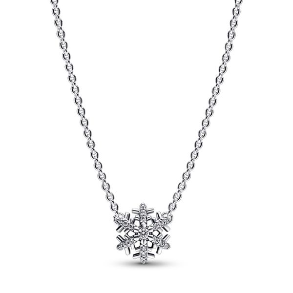 PANDORA Sparkling Snowflake Pendant Necklace Arezzo Jewelers Elmwood Park, IL