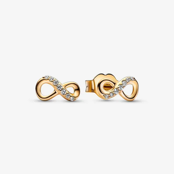 Sparkling Infinity Stud Earrings Arezzo Jewelers Elmwood Park, IL