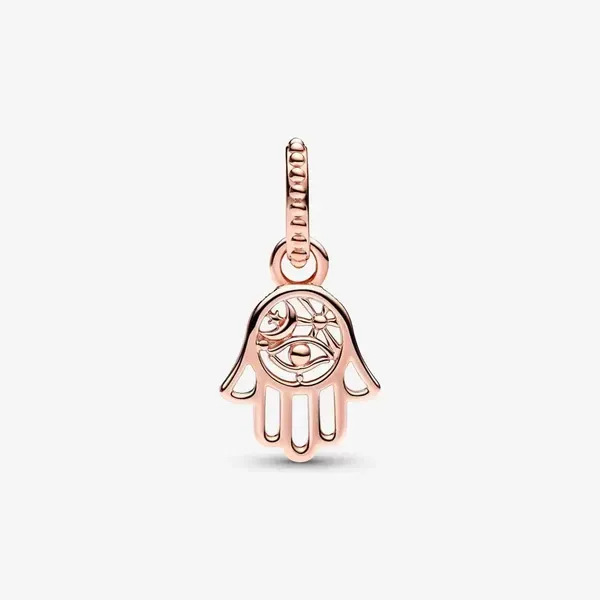 Protective Hamsa Hand Dangle Charm Image 3 Arezzo Jewelers Elmwood, IL