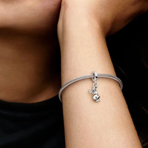 Disney 100th Anniversary Baloo Lab-grown Diamond Dangle Charm Image 3 Arezzo Jewelers Elmwood Park, IL