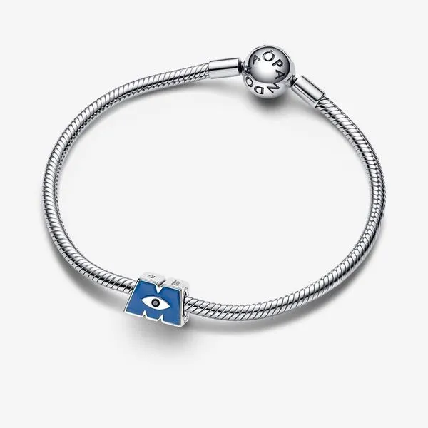 Disney Pixar Monsters, Inc. Logo M Charm Image 3 Arezzo Jewelers Elmwood, IL
