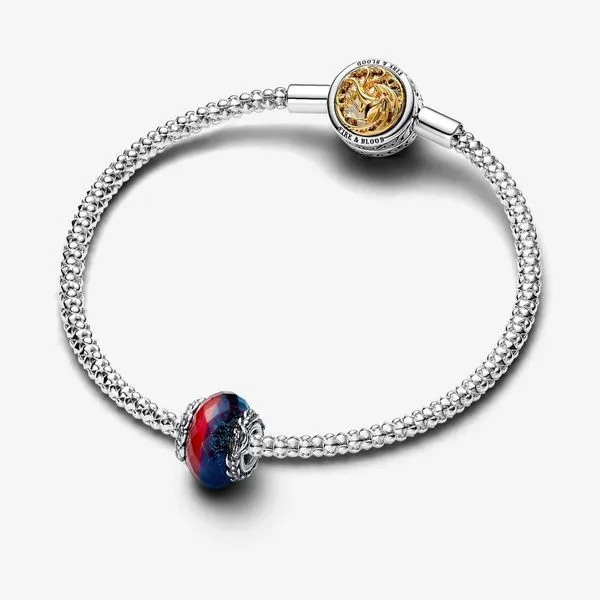 Game of Thrones Ice & Fire Dragons Dual Murano Glass Charm Image 3 Arezzo Jewelers Elmwood, IL