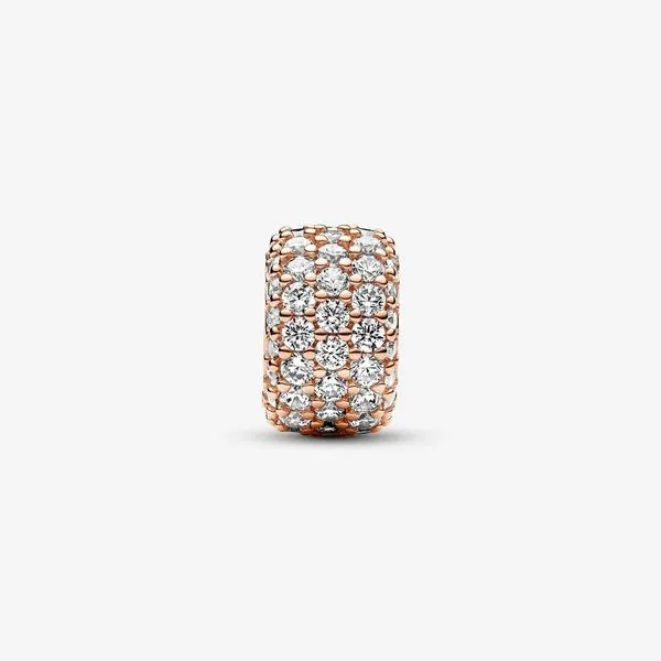 Pandora Sparkling Pave Triple-row Charm Image 4 Arezzo Jewelers Elmwood Park, IL