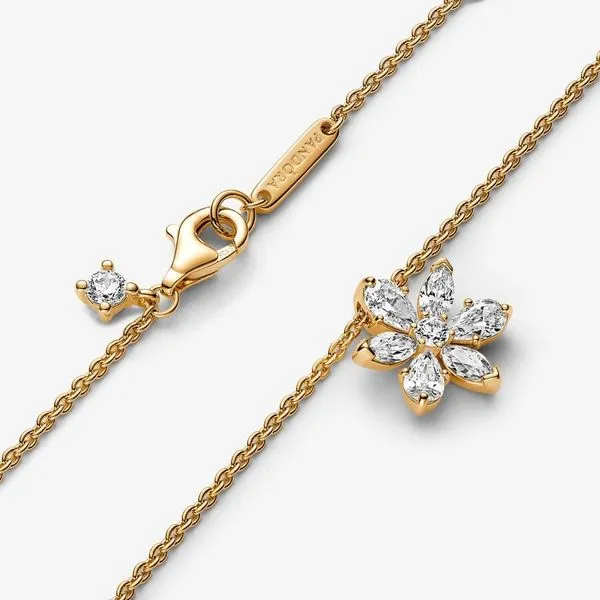 Sparkling Herbarium Cluster Pendant Necklace Image 4 Arezzo Jewelers Elmwood Park, IL