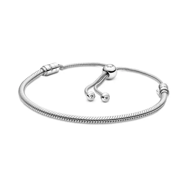 Pandora Moments Snake Chain Slider Bracelet Arezzo Jewelers Elmwood Park, IL