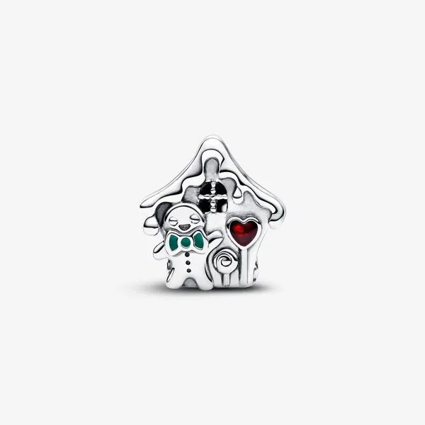 Gingerbread House Charm Image 2 Arezzo Jewelers Elmwood, IL