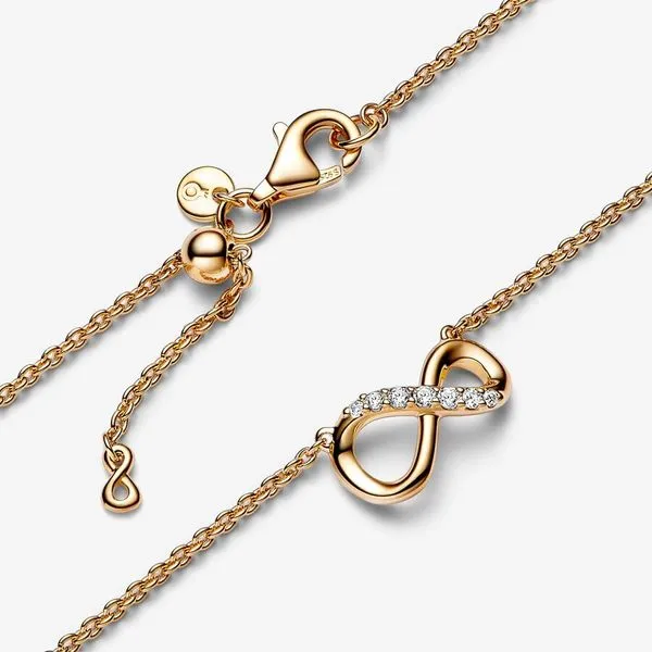 Sparkling Infinity Collier Necklace Image 4 Arezzo Jewelers Elmwood Park, IL