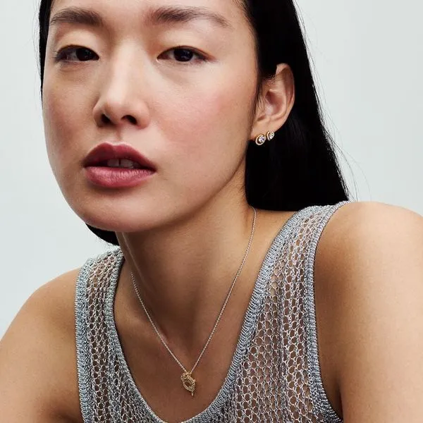 Two-tone Chinese Year of the Dragon Collier Necklace Image 3 Arezzo Jewelers Elmwood Park, IL