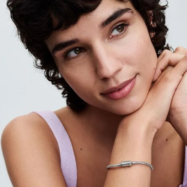 Pandora Moments Sliding Magnetic Clasp Snake Chain Bracelet - 7.9