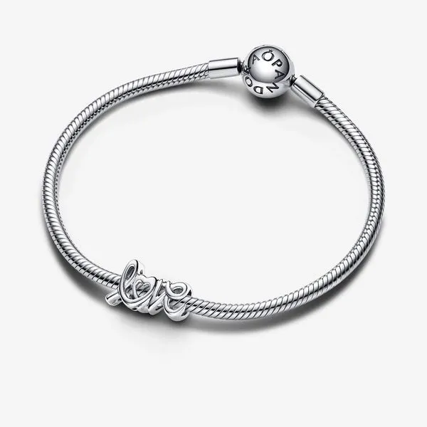 Pandora Handwritten Love Charm Image 4 Arezzo Jewelers Elmwood Park, IL