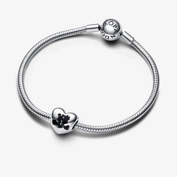 Pandora Disney Mickey Mouse & Minnie Mouse Heart Charm Image 4 Arezzo Jewelers Elmwood Park, IL