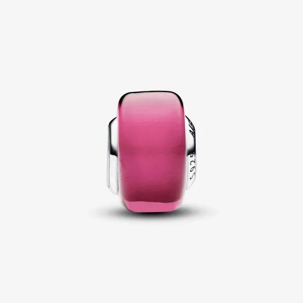 Pandora Pink Mini Murano Glass Charm Image 4 Arezzo Jewelers Elmwood Park, IL