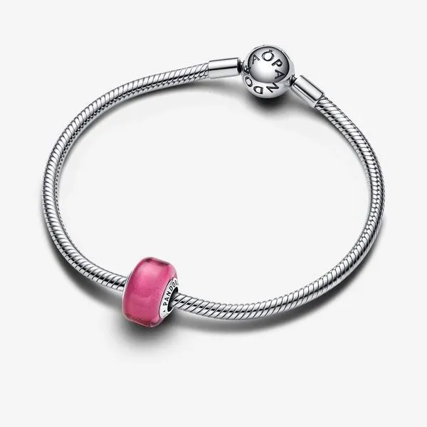 Pandora Pink Mini Murano Glass Charm Image 5 Arezzo Jewelers Elmwood Park, IL
