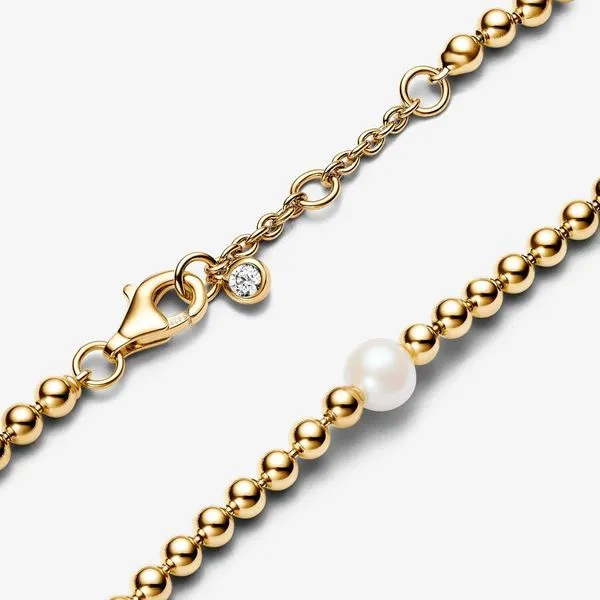 Pandora Freshwater Cultured Pearl & Beads Bracelet Image 4 Arezzo Jewelers Elmwood Park, IL