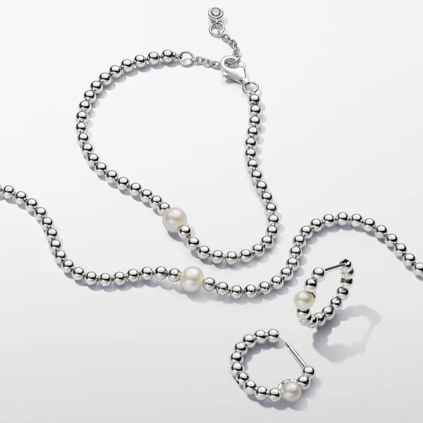 Pandora Freshwater Cultured Pearl & Beads Bracelet - 6.3 in. Image 4 Arezzo Jewelers Elmwood Park, IL