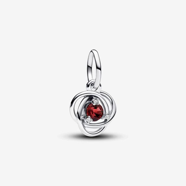 Pandora July True Red Eternity Circle Dangle Charm Arezzo Jewelers Elmwood Park, IL