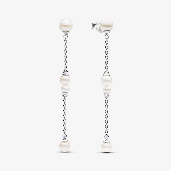Pandora Freshwater Cultured Pearl Drop Earrings Arezzo Jewelers Elmwood Park, IL