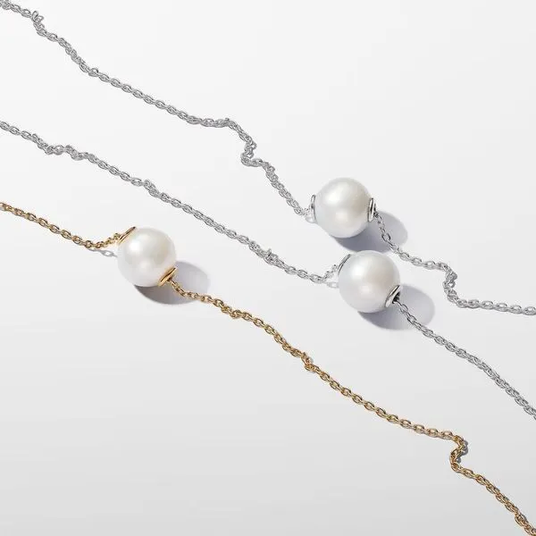 Pandora Freshwater Cultured Pearl Collier Necklace Image 5 Arezzo Jewelers Elmwood, IL