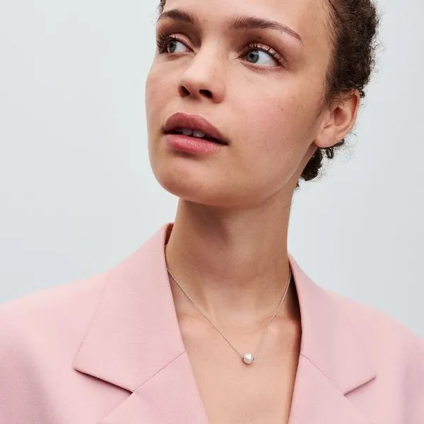 Pandora Freshwater Cultured Pearl Collier Necklace Image 2 Arezzo Jewelers Elmwood Park, IL