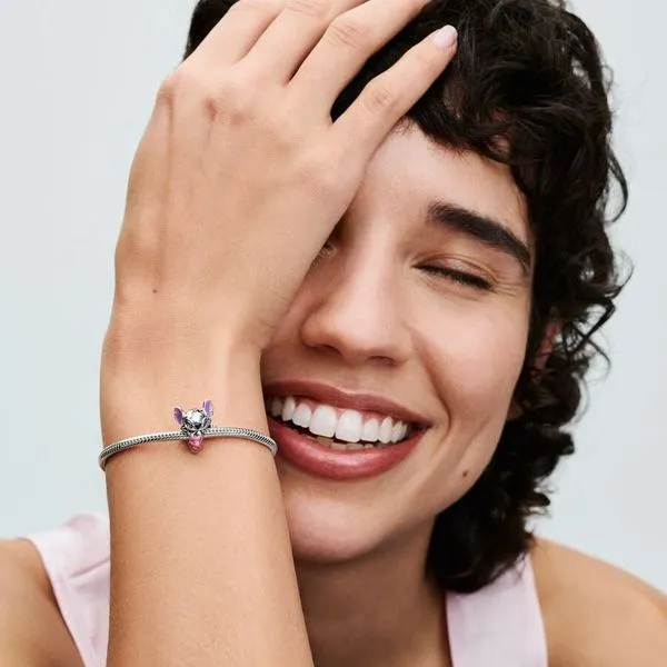 PANDORA Disney Stitch Birthday Cake Charm Image 2 Arezzo Jewelers Elmwood, IL