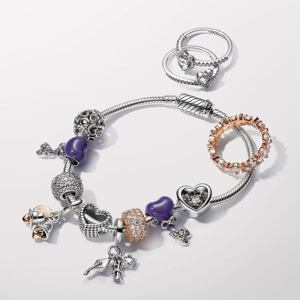 PANDORA 2024 Graduation Triple Dangle Charm Image 4 Arezzo Jewelers Elmwood, IL