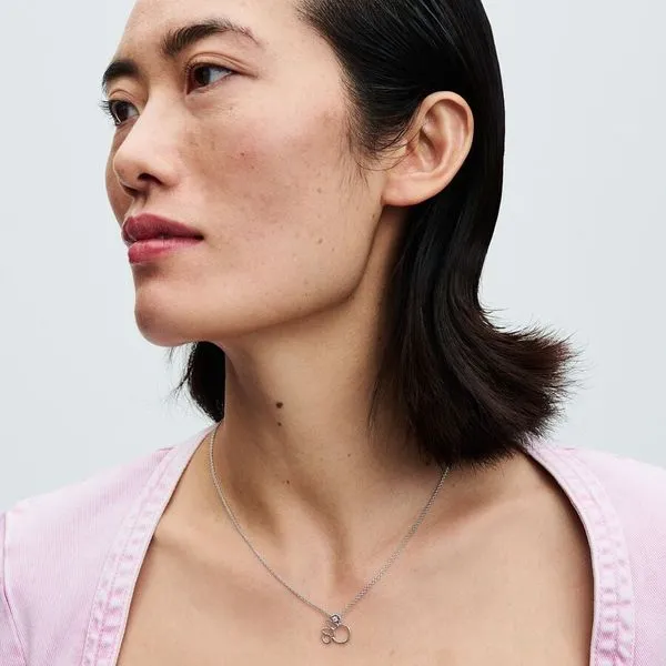 Pandora Disney Minnie Mouse Silhouette Collier Necklace Image 2 Arezzo Jewelers Elmwood Park, IL