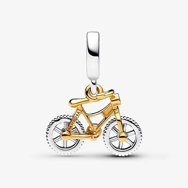 Two-tone Spinning Wheels Bicycle Dangle Charm Image 2 Arezzo Jewelers Elmwood, IL
