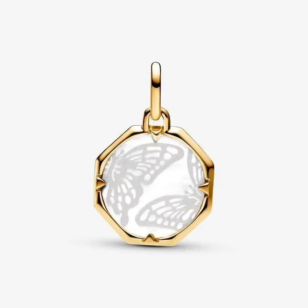 Pandora ME Pearlescent Butterfly Medallion Charm Image 3 Arezzo Jewelers Elmwood Park, IL