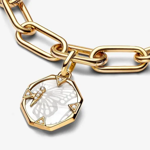Pandora ME Pearlescent Butterfly Medallion Charm Image 4 Arezzo Jewelers Elmwood Park, IL