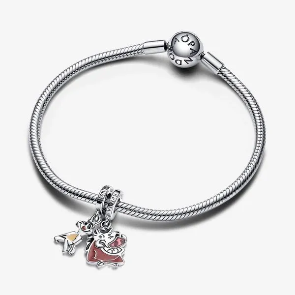 Disney The Lion King Timon & Pumbaa Splittable Dangle Charm Image 4 Arezzo Jewelers Elmwood Park, IL