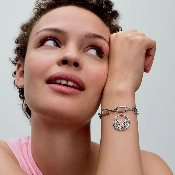 Pandora ME Wings Oversized Medallion Charm Image 2 Arezzo Jewelers Elmwood Park, IL