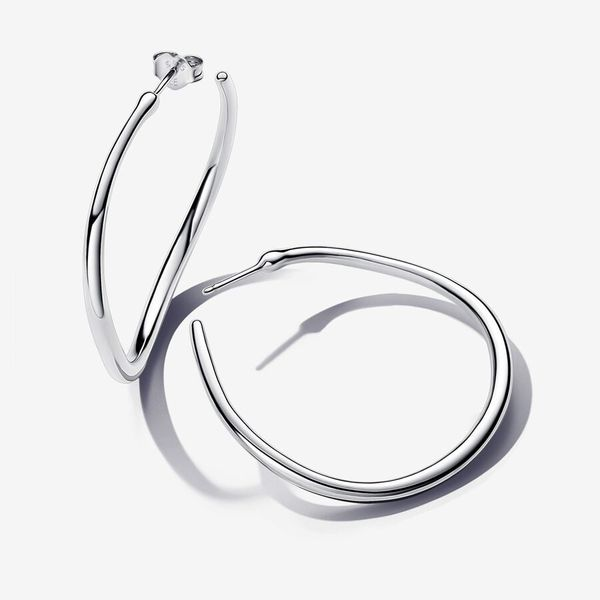 Organically Shaped 42 mm Open Hoop Earrings Arezzo Jewelers Elmwood Park, IL