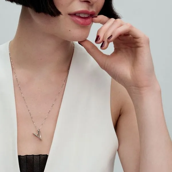 Organically Shaped Heart Pendant Necklace Image 2 Arezzo Jewelers Elmwood Park, IL