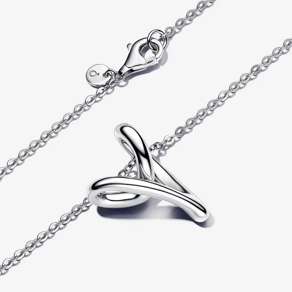 Organically Shaped Heart Pendant Necklace Image 5 Arezzo Jewelers Elmwood Park, IL