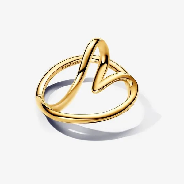 Pandora Organically Shaped Heart Ring - Size 7.5 Image 4 Arezzo Jewelers Elmwood Park, IL