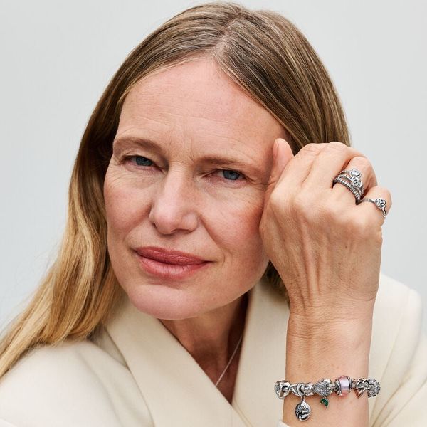 Pandora Moments Rose in Bloom Clasp Snake Chain Bracelet - 7.5