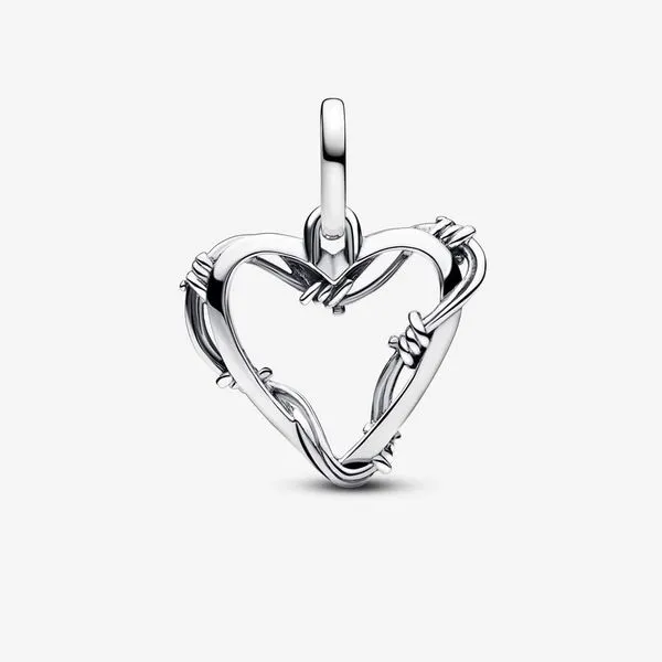 Pandora Wire Heart Medallion Charm Image 3 Arezzo Jewelers Elmwood Park, IL