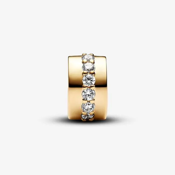 Pandora Clear Sparkling Row Clip Charm Image 4 Arezzo Jewelers Elmwood Park, IL