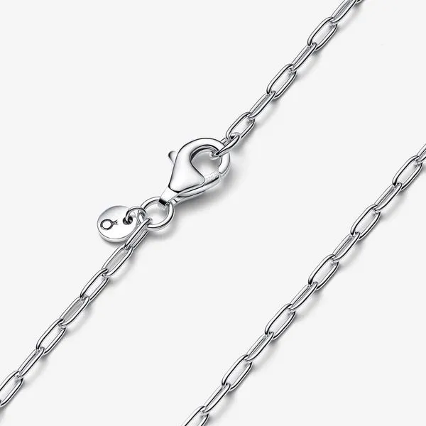 Pandora Elongated Link Chain Necklace Image 3 Arezzo Jewelers Elmwood Park, IL