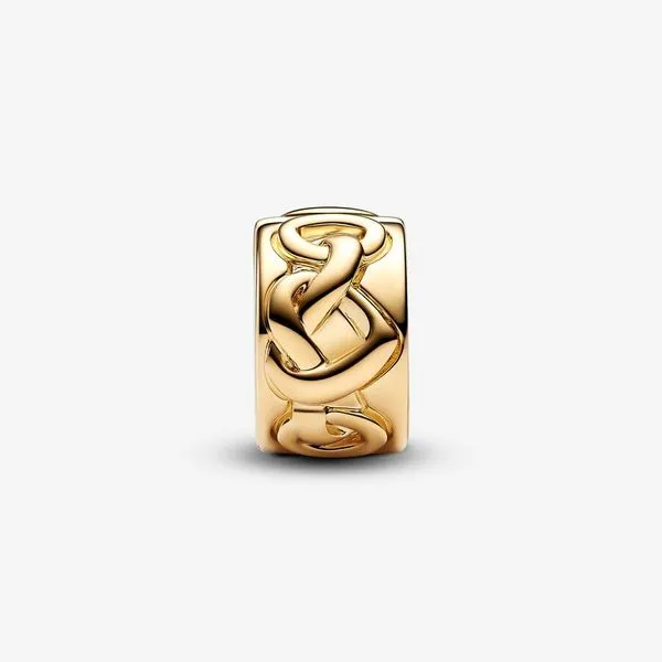 Pandora Knotted Hearts Clip Charm Image 3 Arezzo Jewelers Elmwood, IL
