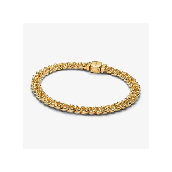 Pave Cuban Chain Bracelet - 7.9