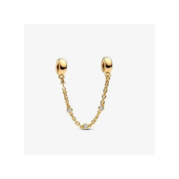Triple Clear Stone Safety Chain Arezzo Jewelers Elmwood Park, IL