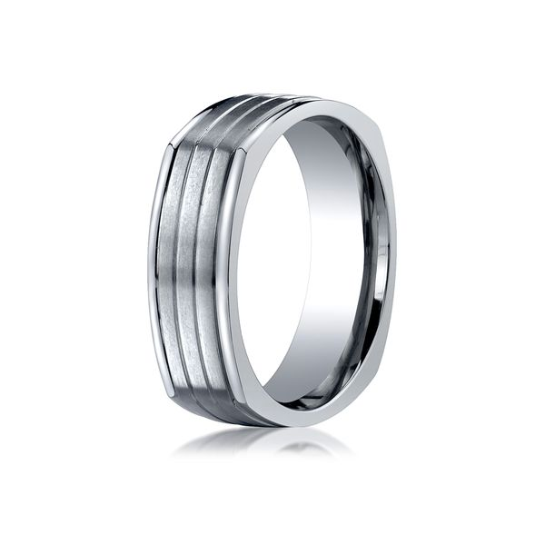 Forge - Titanium Square Wedding Band Arezzo Jewelers Elmwood Park, IL