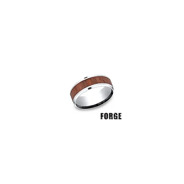 Forge - Cobalt & Wood Wedding Band Arezzo Jewelers Elmwood Park, IL