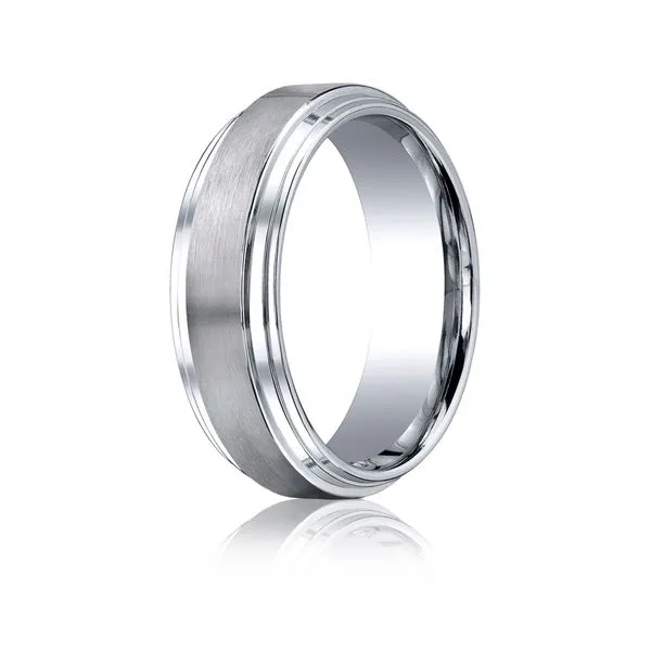 Cobalt Chrome Wedding Band Image 2 Arezzo Jewelers Elmwood Park, IL