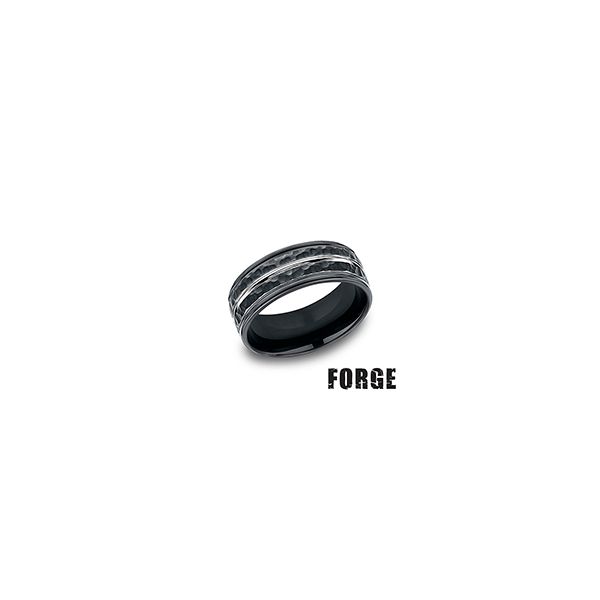 Forge - Black Cobalt Wedding Band Arezzo Jewelers Elmwood Park, IL